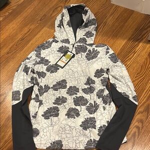Callaway Black and White Lightweight Floral Jacket